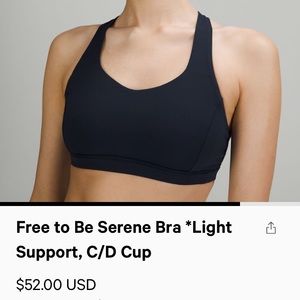 Lululemon Free to Be Serene Bra